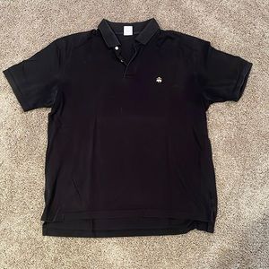 Brooks Brothers black polo with gold logo